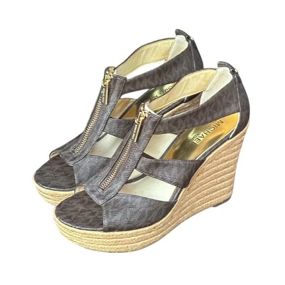 MICHAEL Michael Kors Damita Zip Up Espadrille Wedges - Picture 8 of 11